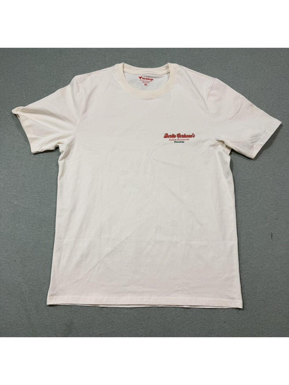 Bird Dogs Dorito‎ Corleone’s Italian Restaurant T Shirt XL Ivory NYC Graphic